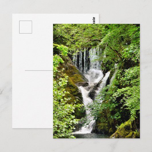 WASSERFALL POSTKARTE (Vorne/Hinten)