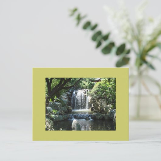 Wasserfall Postkarte (Stehend Vorderseite)