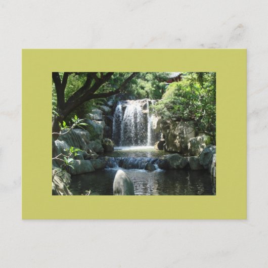 Wasserfall Postkarte (Vorderseite)