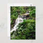 Wasserfall Postkarte (Vorne/Hinten)
