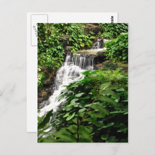 Wasserfall Postkarte (Vorne/Hinten)