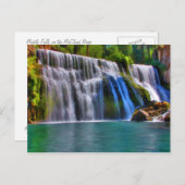 WASSERFALL POSTKARTE (Vorne/Hinten)