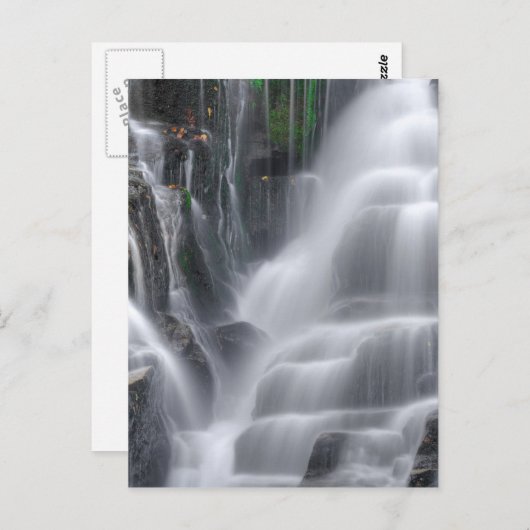 Wasserfall Postkarte (Vorne/Hinten)