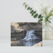 Wasserfall Postkarte (Stehend Vorderseite)