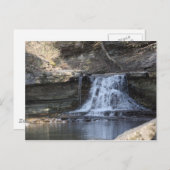 Wasserfall Postkarte (Vorne/Hinten)