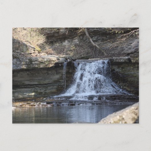 Wasserfall Postkarte (Vorderseite)