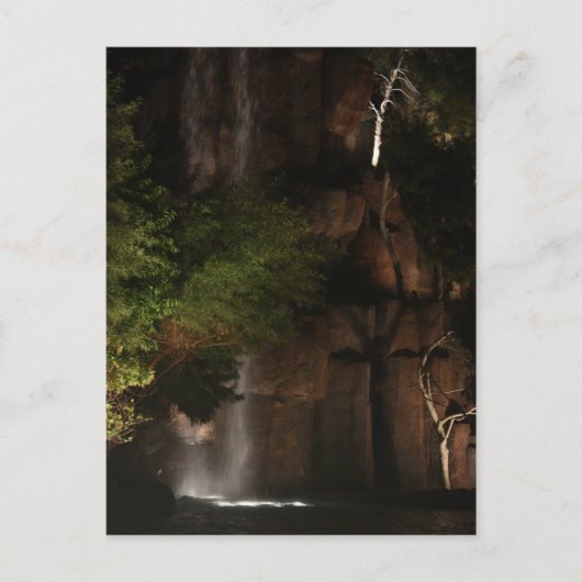 Wasserfall Postkarte (Vorderseite)