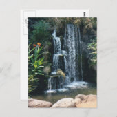 Wasserfall Postkarte (Vorne/Hinten)