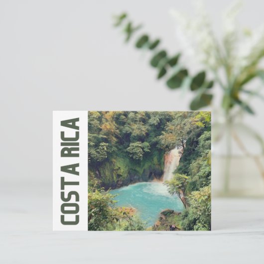 Wasserfall Postkarte (Stehend Vorderseite)