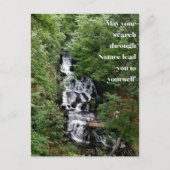 Wasserfall Postkarte (Vorderseite)