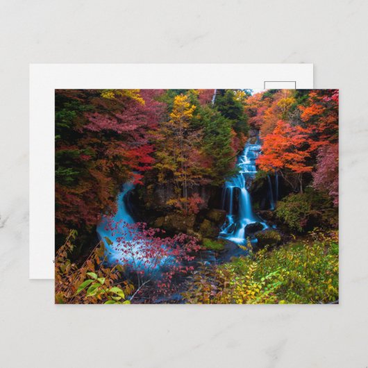 Wasserfall Postkarte (Vorne/Hinten)