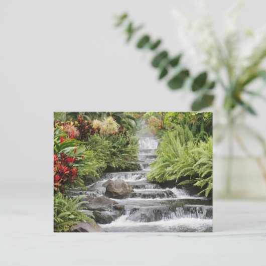 Wasserfall Postkarte (Stehend Vorderseite)