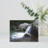 Wasserfall Postkarte (Stehend Vorderseite)
