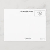 Wasserfall Postkarte (Rückseite)