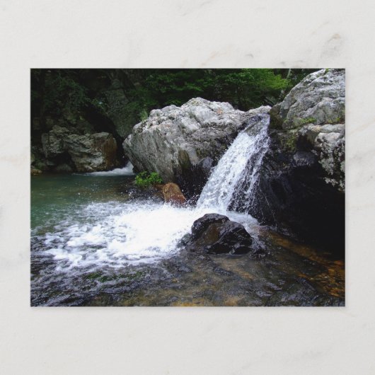 Wasserfall Postkarte (Vorderseite)