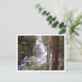 Wasserfall Postkarte (Stehend Vorderseite)