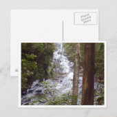 Wasserfall Postkarte (Vorne/Hinten)
