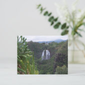 Wasserfall Postkarte (Stehend Vorderseite)