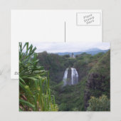 Wasserfall Postkarte (Vorne/Hinten)