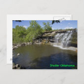 Wasserfall Postkarte (Vorne/Hinten)