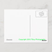 Wasserfall Postkarte (Rückseite)