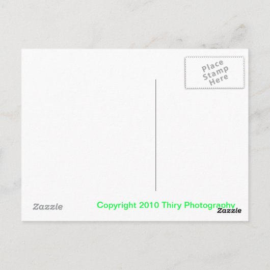 Wasserfall Postkarte (Rückseite)