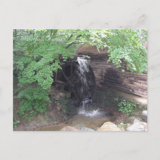 Wasserfall Postkarte (Vorderseite)