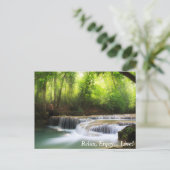 Wasserfall Postkarte (Stehend Vorderseite)
