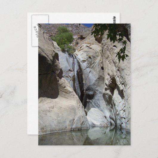 Wasserfall Postkarte (Vorne/Hinten)