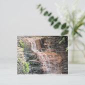 Wasserfall Postkarte (Stehend Vorderseite)