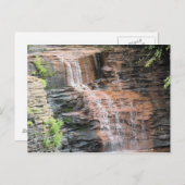 Wasserfall Postkarte (Vorne/Hinten)