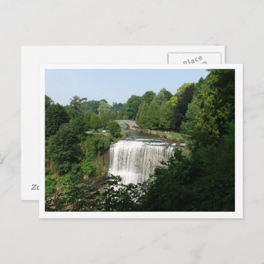 Wasserfall Postkarte (Vorne/Hinten)