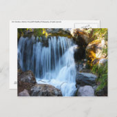 Wasserfall Postkarte (Vorne/Hinten)