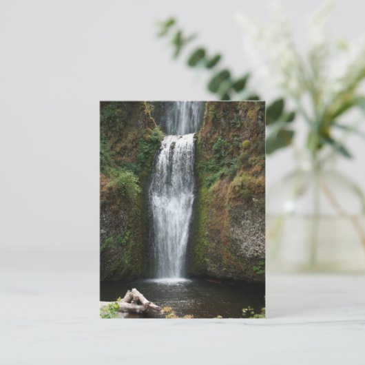 Wasserfall Postkarte (Stehend Vorderseite)