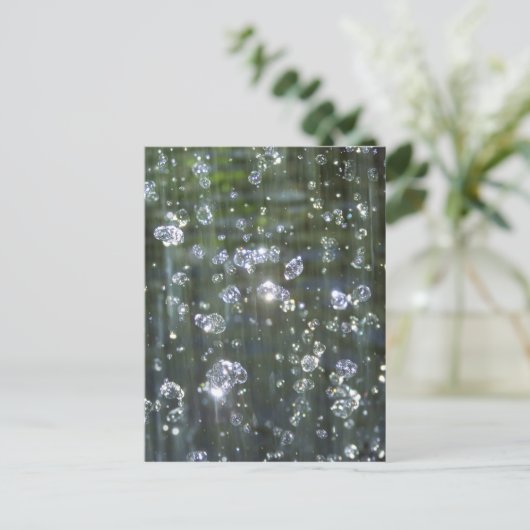 Wasserfall Postkarte (Stehend Vorderseite)