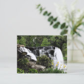 Wasserfall Postkarte (Stehend Vorderseite)