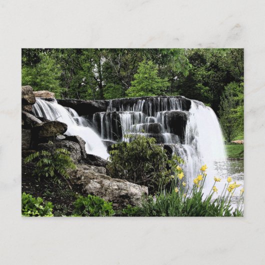 Wasserfall Postkarte (Vorderseite)