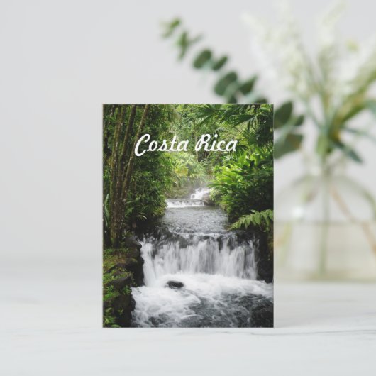 Wasserfall Postkarte (Stehend Vorderseite)