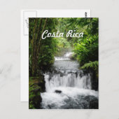 Wasserfall Postkarte (Vorne/Hinten)