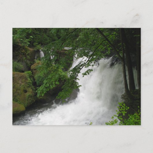 Wasserfall Postkarte (Vorderseite)