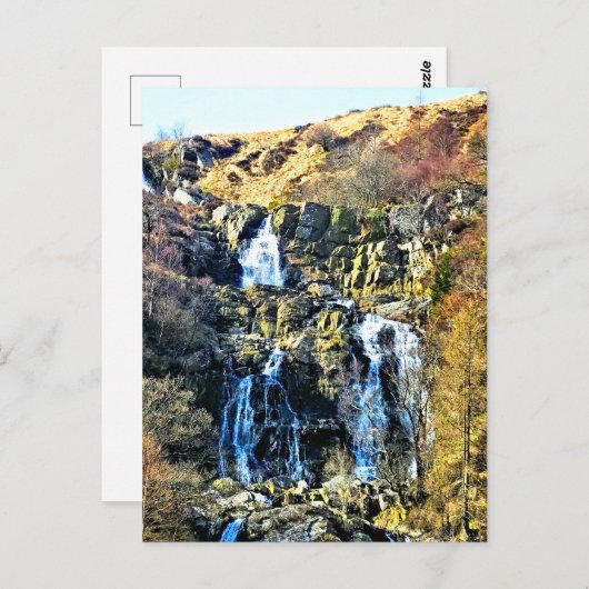 WASSERFALL POSTKARTE (Vorne/Hinten)