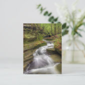 Wasserfall Postkarte (Stehend Vorderseite)