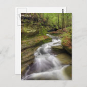 Wasserfall Postkarte (Vorne/Hinten)