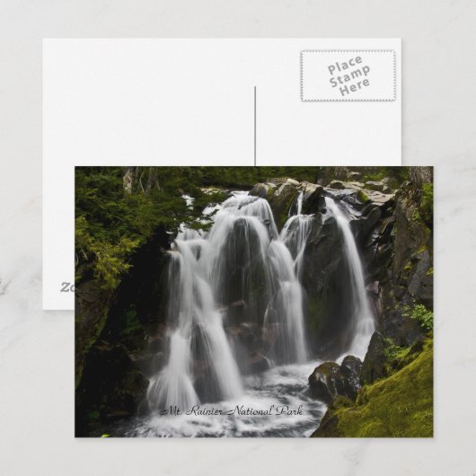 Wasserfall-Postkarte Postkarte (Vorne/Hinten)