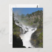 Wasserfall-Postkarte Postkarte (Vorne/Hinten)