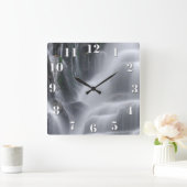Wasserfall Quadratische Wanduhr (Zuhause)