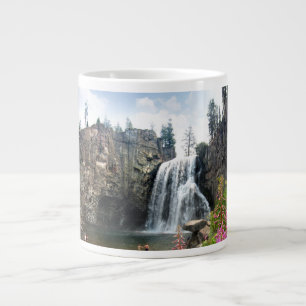 Wasserfall Rainbow Falls - Devils Postpiel - Sierr Jumbo-Tasse