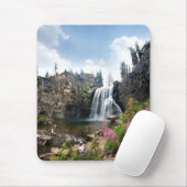 Wasserfall Rainbow Falls - Devils Postpiel - Sierr Mousepad (Mit Mouse)