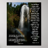 Wasserfall & Regenbogen Hilfe von Gott drucken Poster (Vorne)