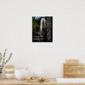 Wasserfall & Regenbogen Hilfe von Gott drucken Poster (Küche)